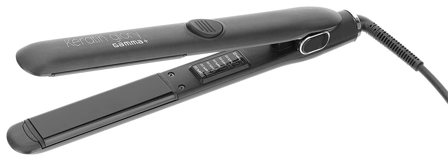 Gamma+ Keratin Glory Hair Straightening Iron Black