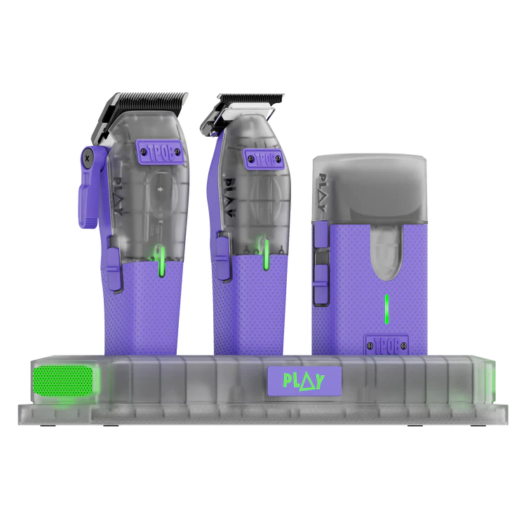 PLAY MINI Transparent PURPLE bundle with stand
