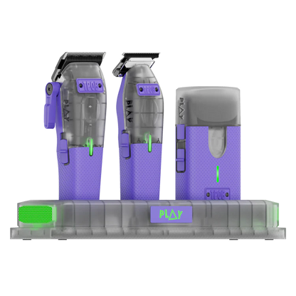 PLAY MINI Transparent PURPLE bundle with stand