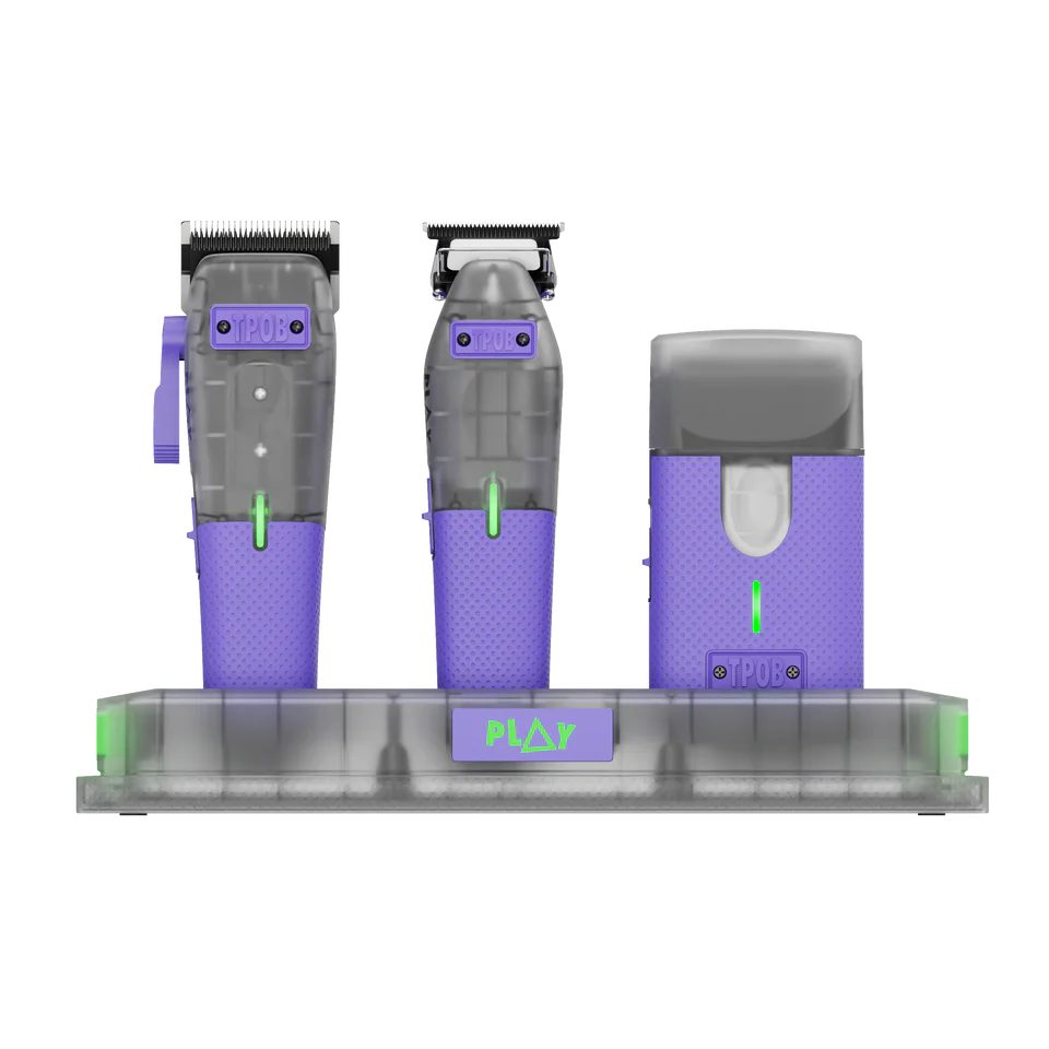 PLAY MINI Transparent PURPLE bundle with stand
