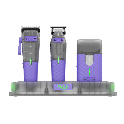 PLAY MINI Transparent PURPLE bundle with stand