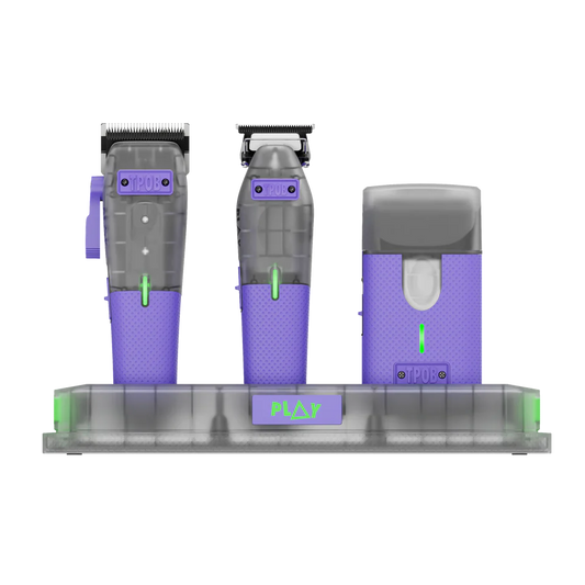 PLAY MINI Transparent PURPLE bundle with stand