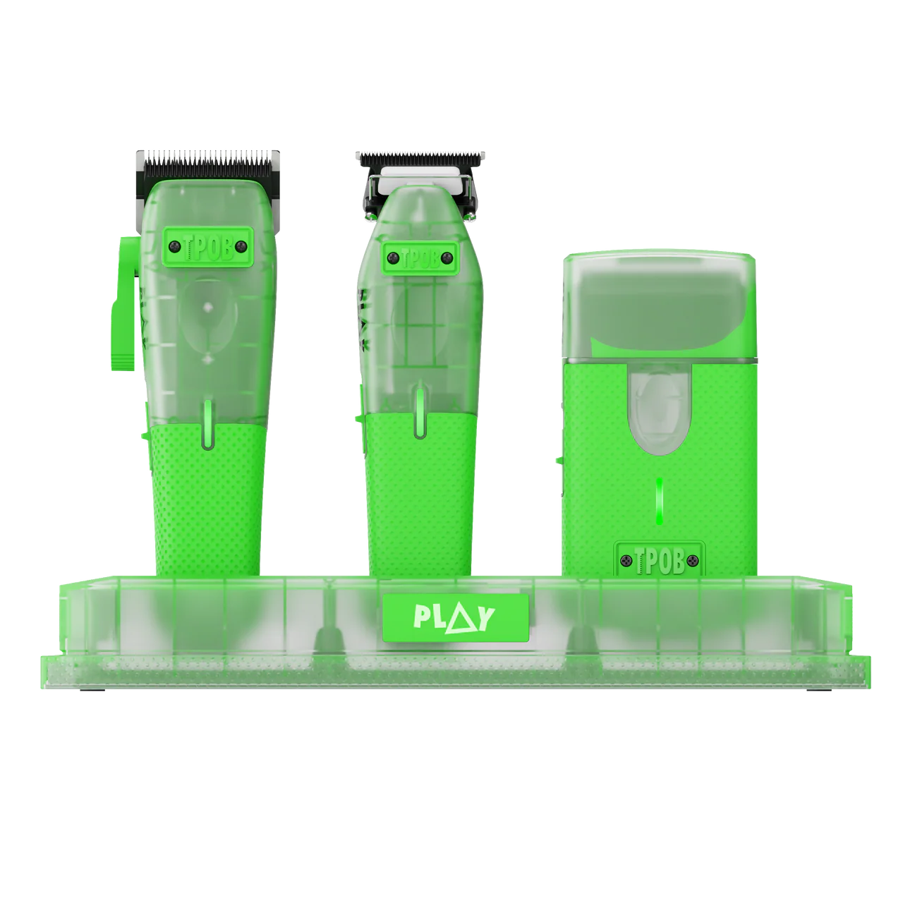 PLAY MINI Transparent GREEN bundle with stand
