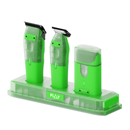 PLAY MINI Transparent GREEN bundle with stand