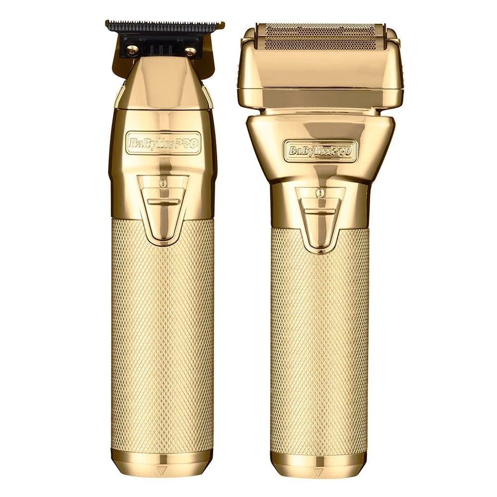 BaBylissPRO FXONE Gold Trimmer + Gold Shaver Combo