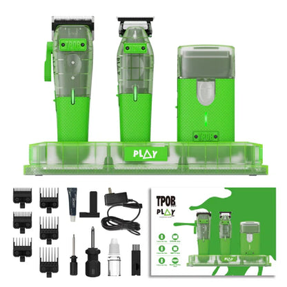 PLAY MINI Transparent GREEN bundle with stand