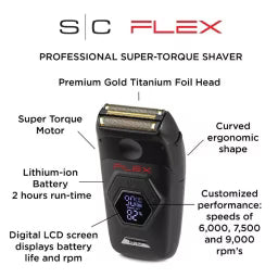 StyleCraft Professional Flex Shaver With Super-Torque Motor