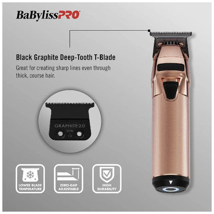 BaBylissPRO FXONE ROSEFX Cordless Trimmer | FX799RG